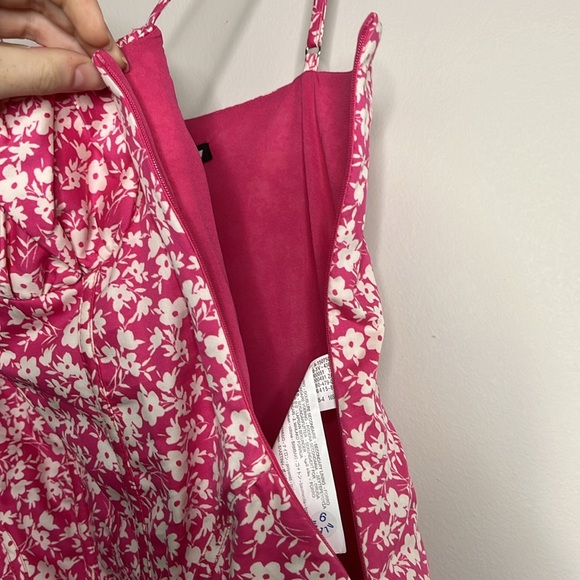 ZARA pink floral corset bodysuit - Picture 7 of 10